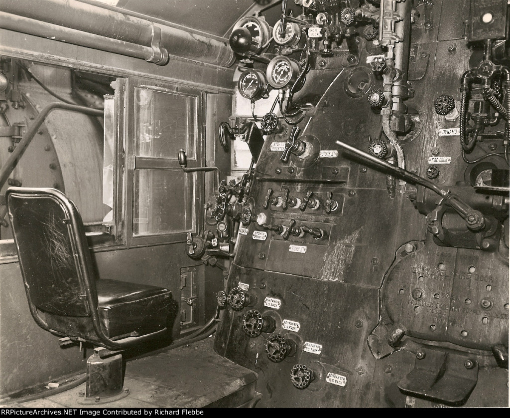 UP 3950 Cab Interior